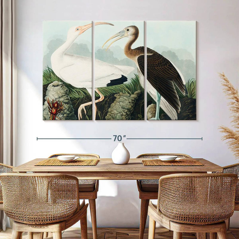 Brampt White Ibis, 42" H x 65" W