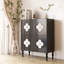Console rectangulaire en bois massif noir