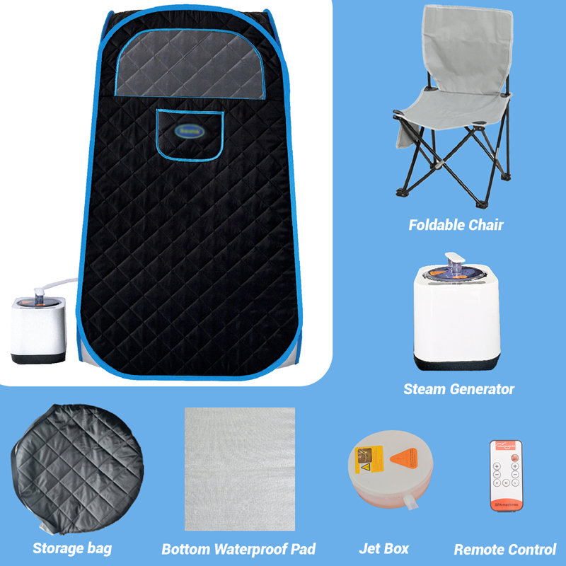 Portable Steam Sauna Room, Personal Full Body Sauna Tent At Home,indoor Small Spa Sauna,with Steamer, Sweat Tent, Foldable Sauna Chair,for Women