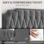 Upholstered Bed Frame with with Diamond Button-Tufted Headboard-333022944-332416920