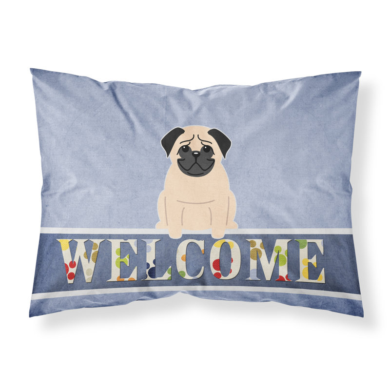 Taie d’oreiller welcome, Fug Pug