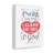Clean Heart O God Psalm 51:10 - Wrapped Canvas Print