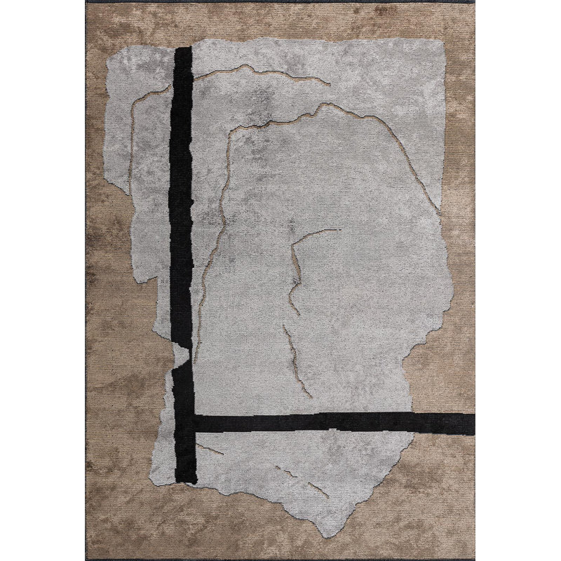 Rapture Abstract Area Rug, Rectangle 6'7" x 8'3"