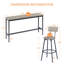 Ensemble de tables de bar Stable Long avec 3 tabourets de bar rembourrés en polyuréthane ergonomique-1745314090-1745314092