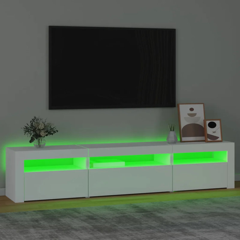 Adalena Unfinished TV Stand for TVs up to 88", Off White