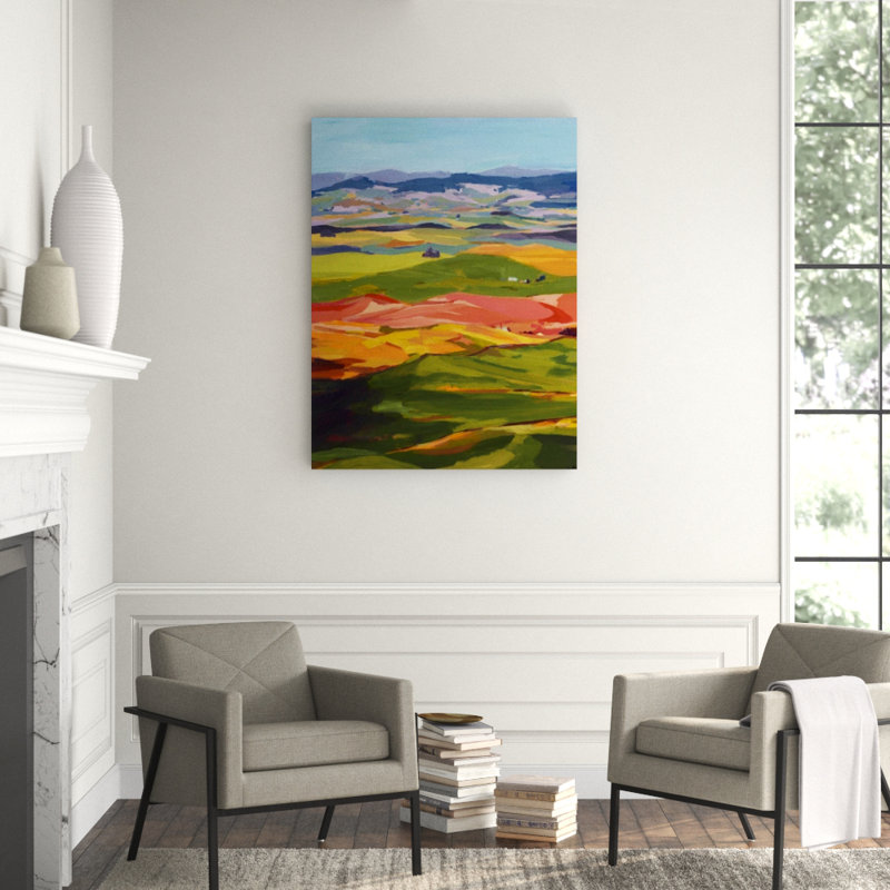 Color Plains II Print by Glenn Allen, Image Brush Gel, 53" H x 40" W