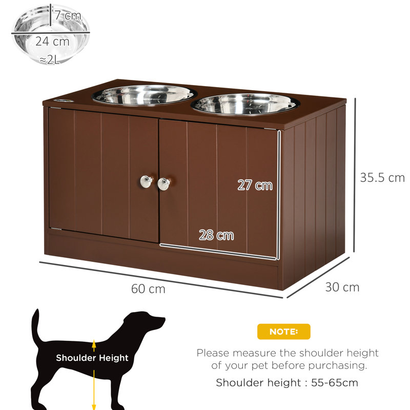 Armoire pour bols pour chien 44L