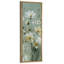 «Light Meadow Flowers» dans une douce palette de couleurs vert et crème - reproduction d'art sur toile encadrée-1980477235-1980477229