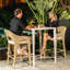 Uttermost Montellano White Outdoor Bar Table