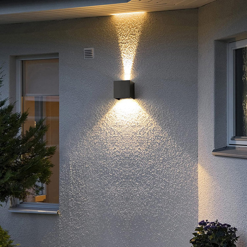 2 Pack 12w Led Up Down Outdoor Wall Lights