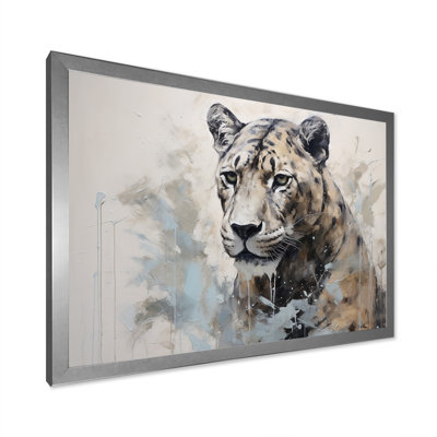 Minimalisme panthère sauvage, élégance III sur toile