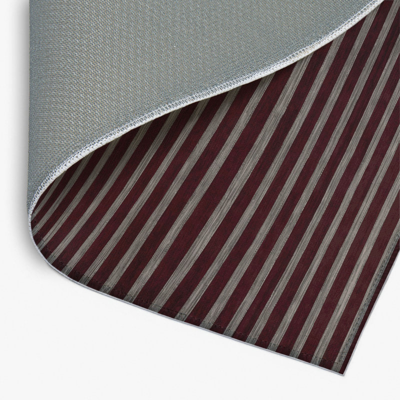 Tapis intérieur / extérieur brun HorizontalStripes, Rectangulaire 2 pi x 3 pi