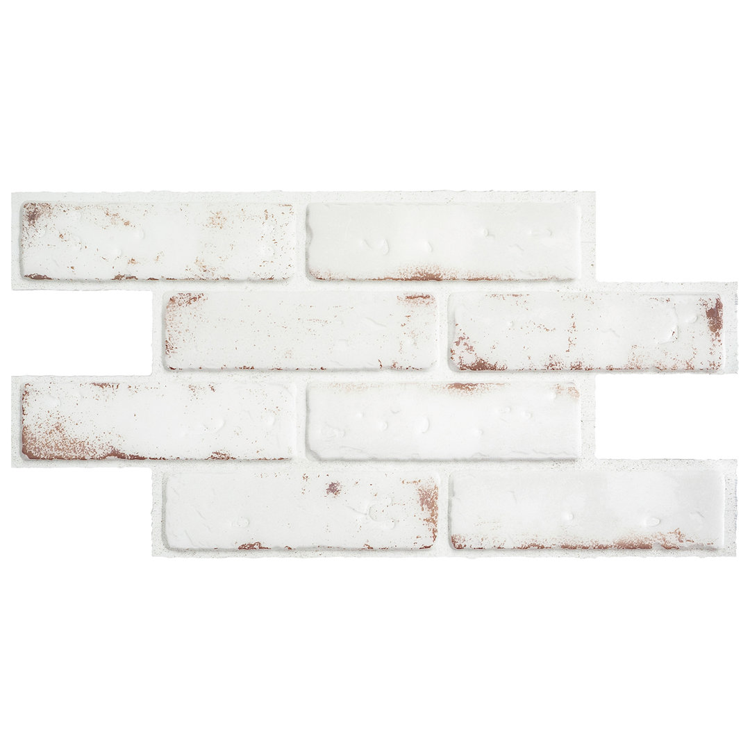Peel and Stick Gel Backsplash Tile Brik 21" x 11" (Set of 2) Smart Tiles