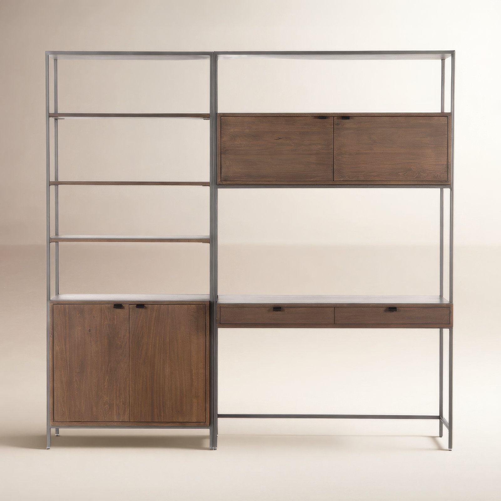 Loki 85" Desk, Auburn