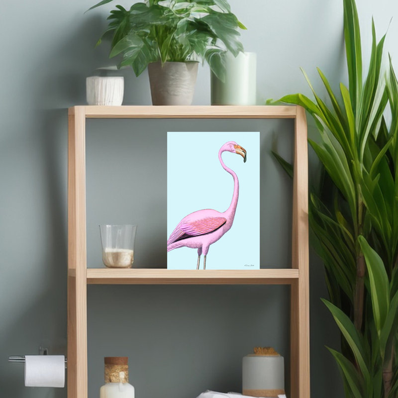 Flamingo by Susan Ball - Wrapped Canvas Print, 45.72 cm H x 30.48 cm W