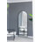 28X1x74" Celine Black Arch Body Mirror-810176864