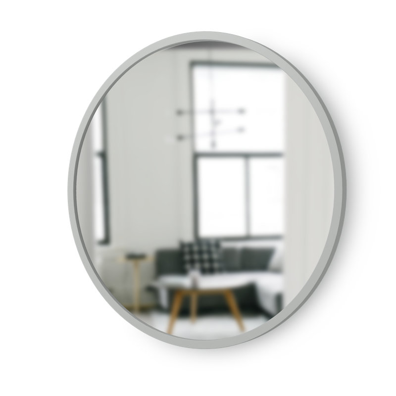 Miroir de salle de bain Hub, 37 po x 37 po, Blanc