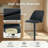Swivel Upholstered Adjustable Height Counter & Bar Stool With Footrest-1544997403