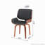 Chaise de salle à manger rembourrée en cuir de polyuréthane de style Mid-Century pivotant à 360 °, ensemble de 2-115824291