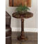 Table d'appoint florale anthracite sculptée à la main Anthea-1639098440