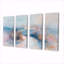 «Grey Pink Minimalisme» Village Mirage III - ensemble d'art mural sur toile-121460304