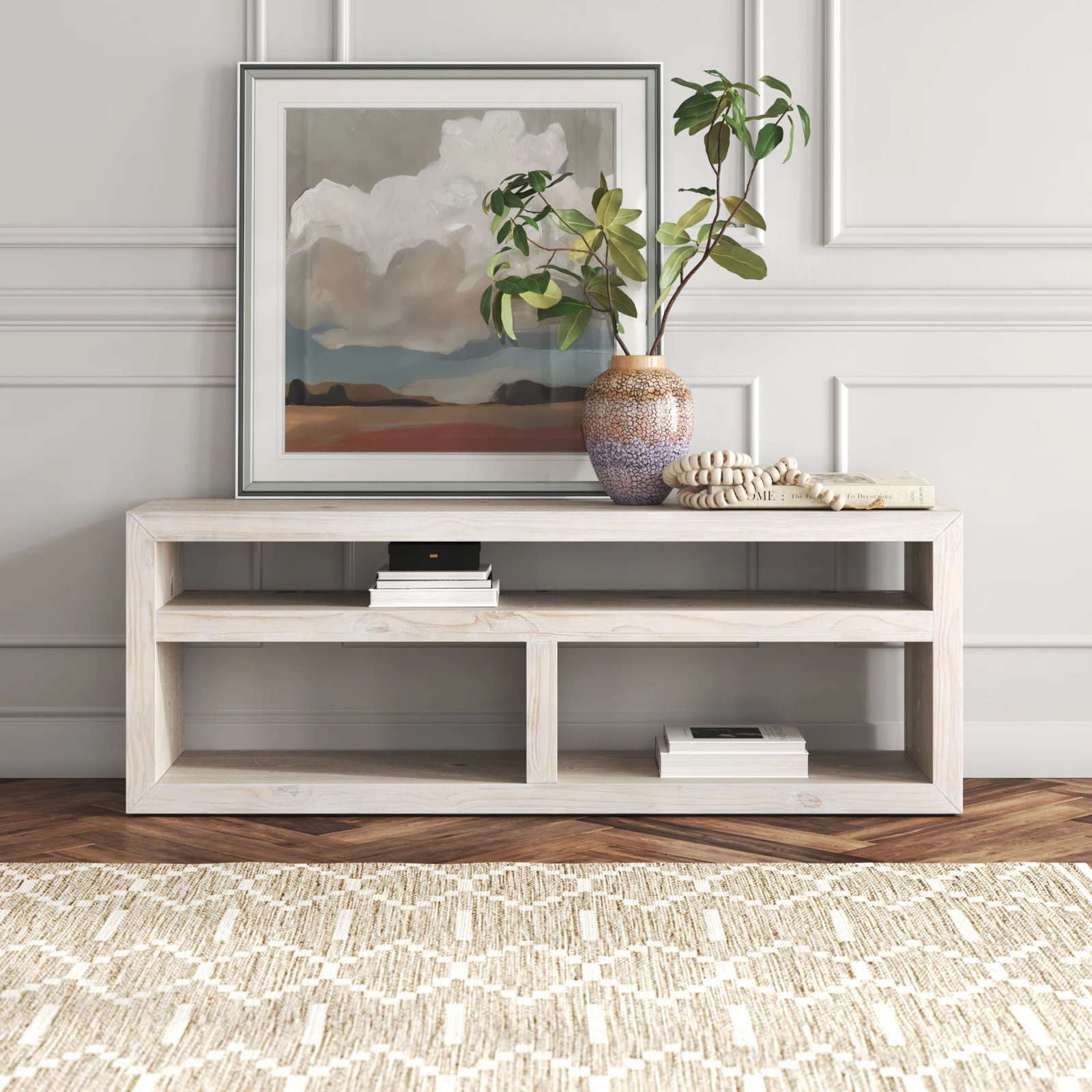 Wiss 72'' Media Console, Beige