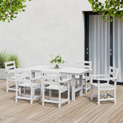 6-Piece Arm Chair Dining Set With Bench