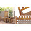 Chaise berçante d'extérieur Zuri, chaise berçante de patio en bois avec accoudoirs lisses, dossier haut pour le jardin, balcon, porche, supporte jusqu'à 352 lb, naturel-470620482