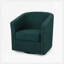 CHAISE PIVOTANTE, garniture cloutée-1961712380