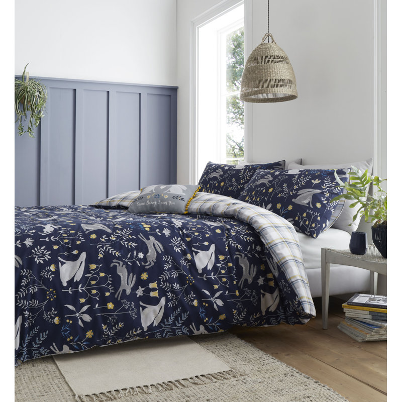 Duvet Cover Set, Double Duvet Cover + 2 Standard Pillowcases