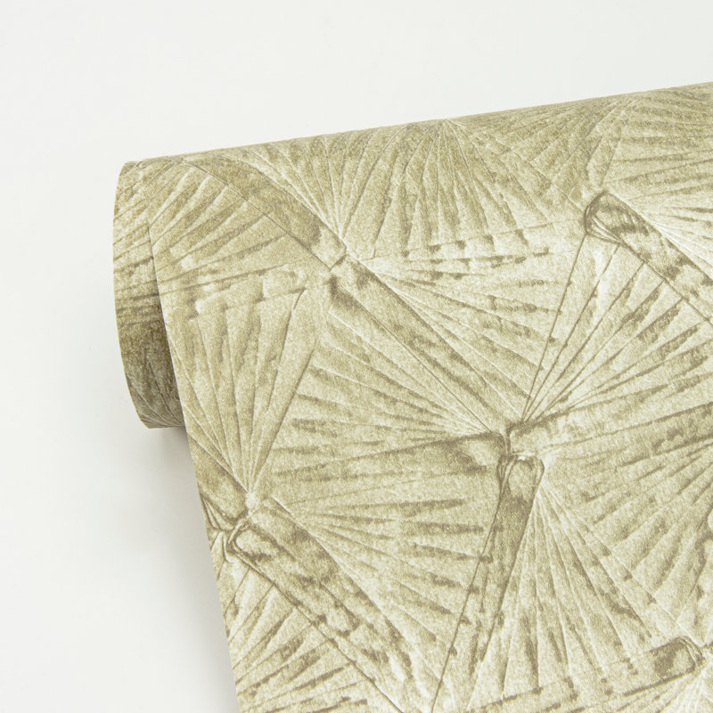 Geometric Metallic Wallpaper Roll, Gold