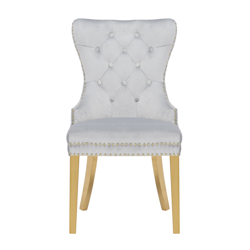 Fauteuil à oreilles Chemene, Gris