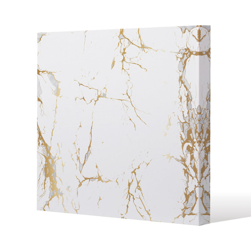 Golden Marble Canvas Print by Andrew Lee - Wrapped Canvas Print