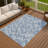 Machine Washable Indoor/Outdoor Chantille ACN2297 Geometric Rug-878703314