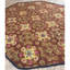 1840s Burgundy Ground Floral Antique European Neoclassical Aubusson Round Rug Round 10'0"