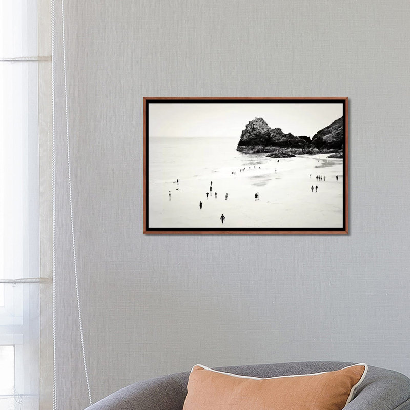 Reproduction de photo « Cornwall Beach Life », H 18 po x l 26 po x P 1,5 po, Toile tendue