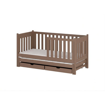 Isidora Single (3') Solid Wood Drawers Bed Frame with Mattress
