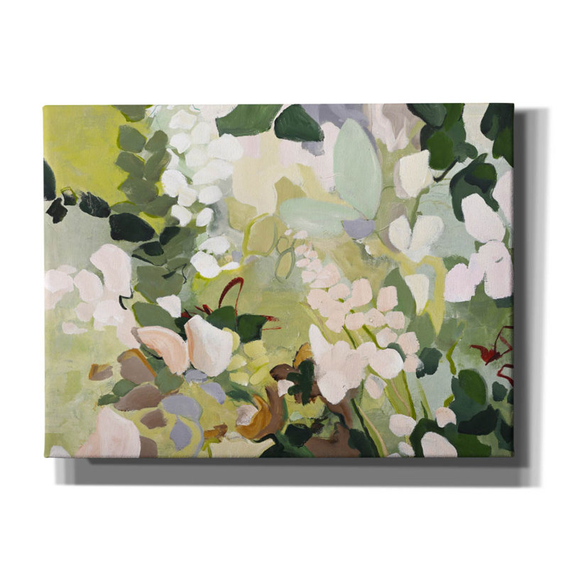 «Green Garden Variation» par Incado, art mural sur toile, H 12 po x l 16 po x P 0,75 po