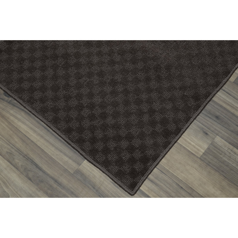 Tapis brun touffeté Esther, Tapis de couloir 2 pi x 12 pi