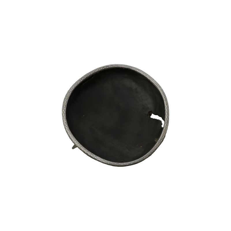 Graven Abstract Decorative Bowl in Black/Silver