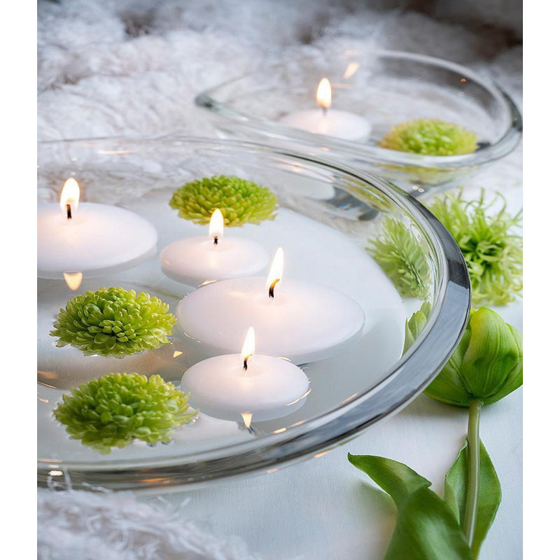 Unscented Floating Candle, 1" H x 2" W x 2" D