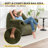 Compression 42.5" WVelvet Adult Bean Bag Chair With Storage Armrest-2109394223