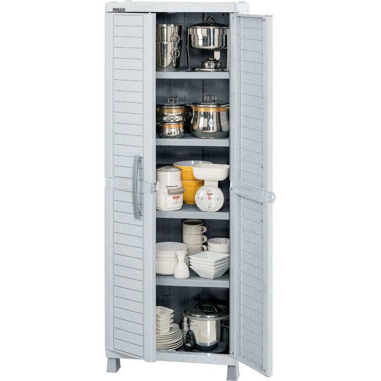 Bayou Resin Single Storage Cabinet ( 72'' H x 25.6'' W x 18'' D)