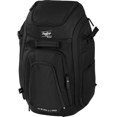 Legion 2.0 Lightweight Backpack For Baseball & Softball Equipment, Black