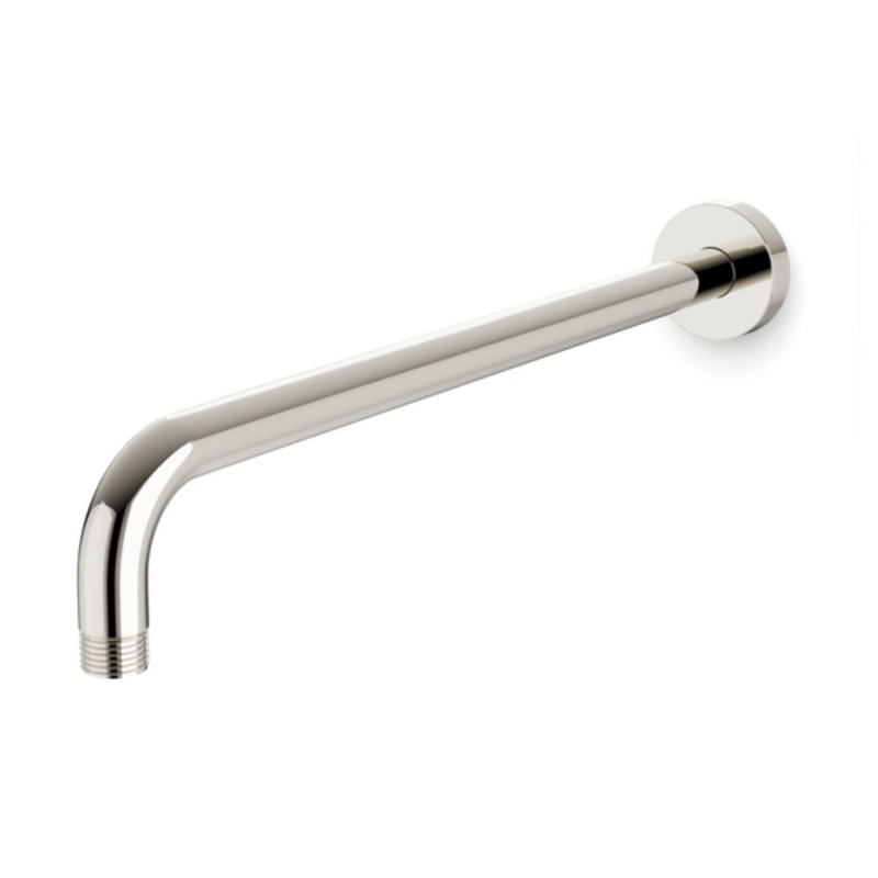 Bras de douche mural nickel poli