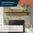 Bellamy 72" Floating Wood Fireplace Shelf-462353427-462353435