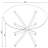 Compson White And Chrome 5-Piece Dining Set