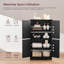 Armoire de rangement Farmhouse avec portes de grange et tablettes réglables-97828890