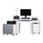 2 Piece Writing Desk Office Set