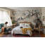 Art mural floral rétro avec oiseaux rétro-1238442296